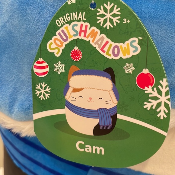 ⚡️NWT 16” Cam the Cat with Trapper Hat & Scarf Winter / Christmas Squishmallow - Picture 5 of 6